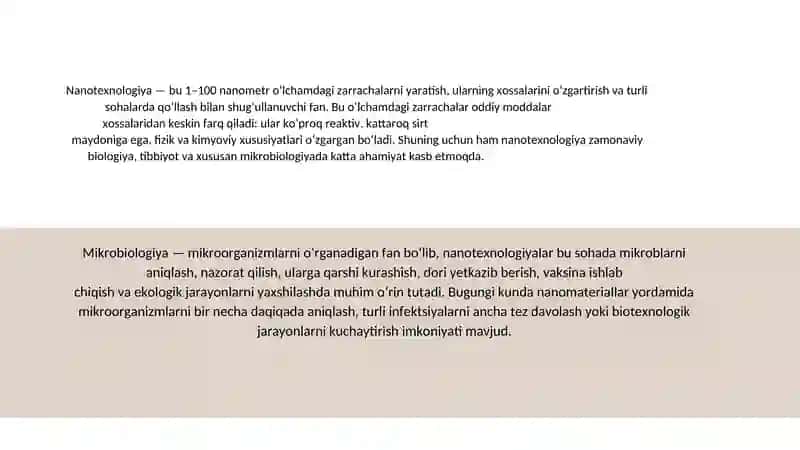 Mikrobiologiya modulida nano texnalogiyalari qo'llanishi 4