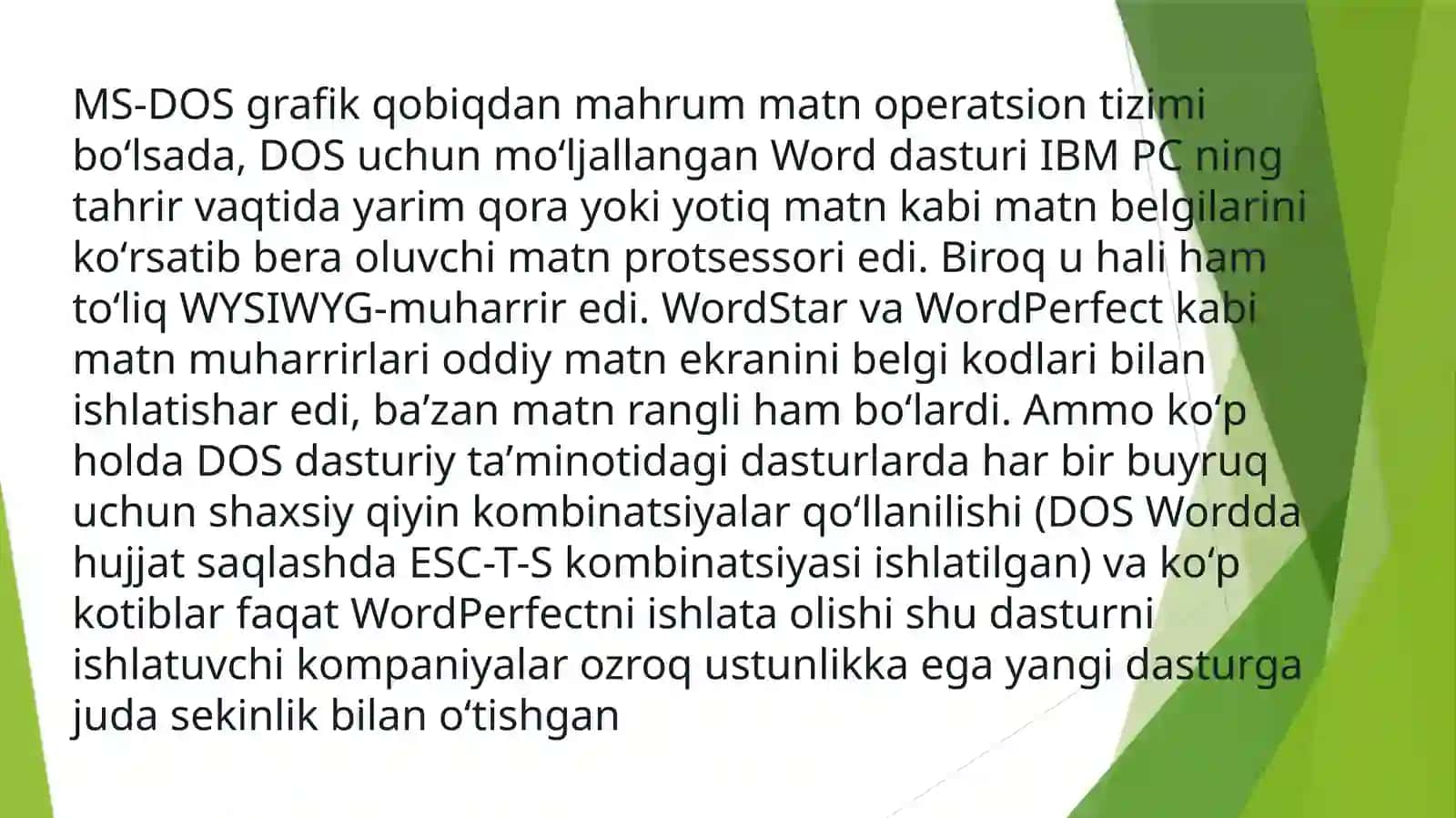 MicrasoftWord matn muharriri 4