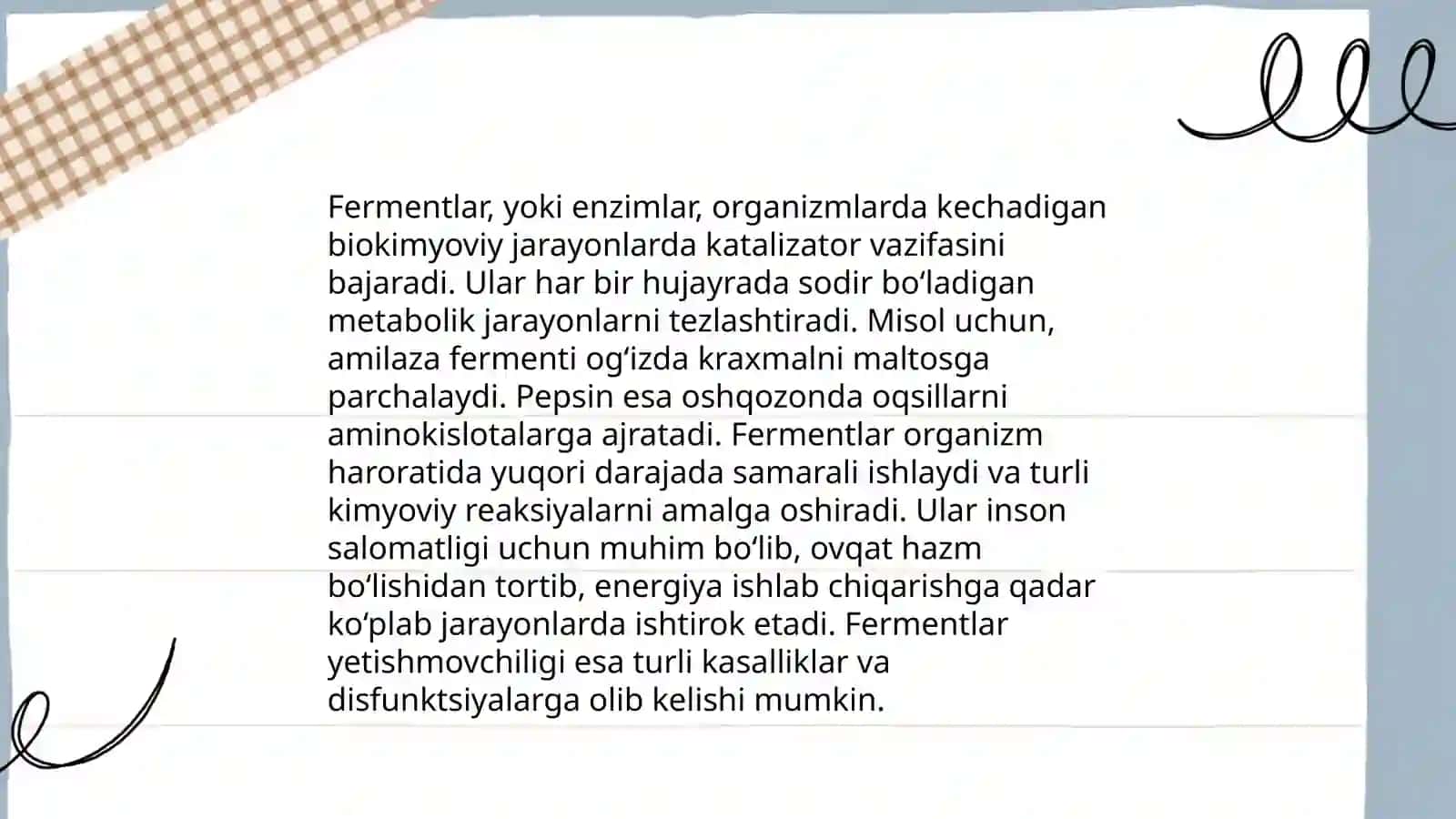 Fermentlar manbalari. Fermentlar oʻstirish va ajratib olish texnalogiyasi 4