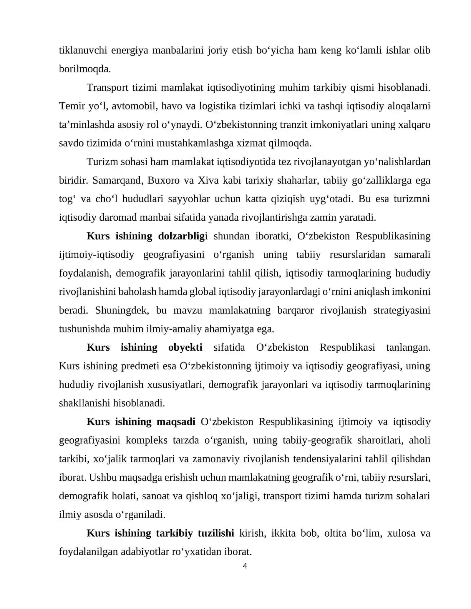 O‘zbekistonning geografik o‘rni chegarasi, maydoni 4