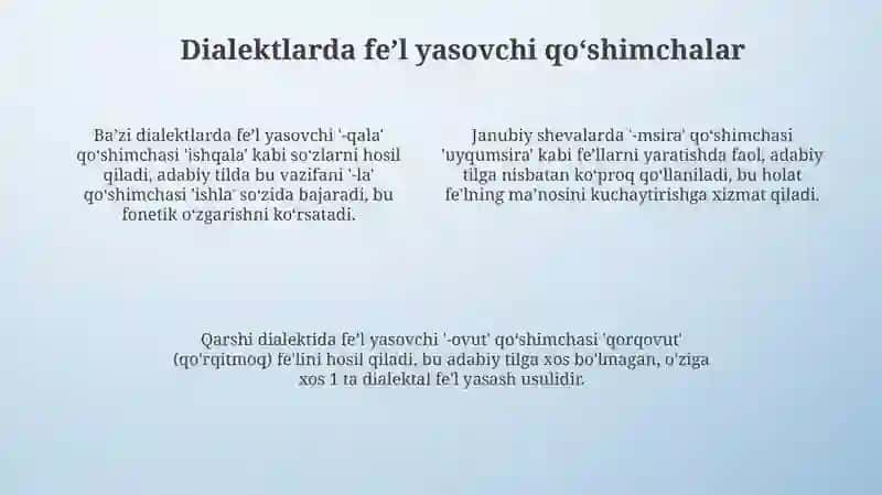 O'zbek dialektlarida fe'lning fonetik xususiyatlari 4