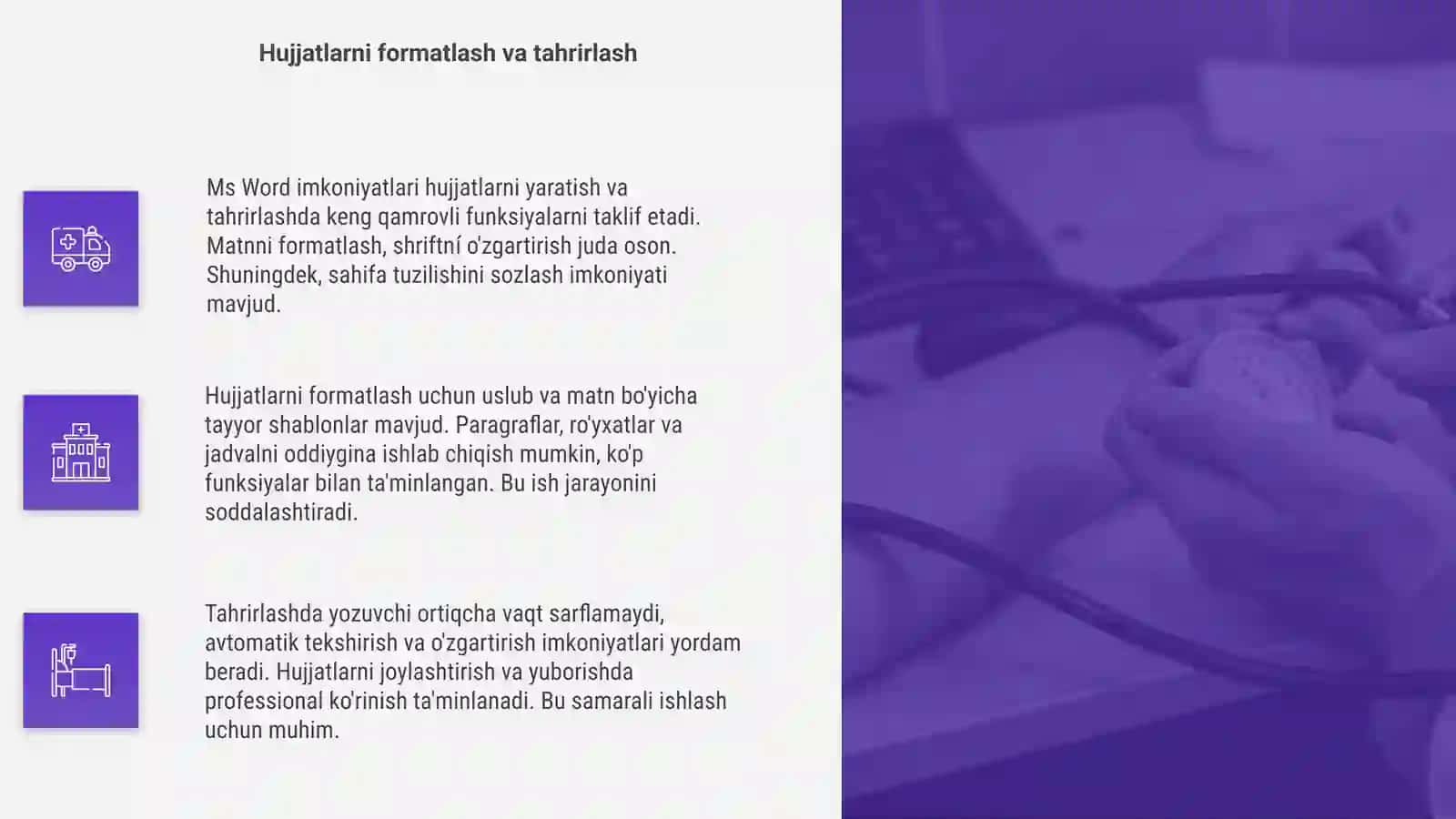 Ms word imkoniyatlari 4
