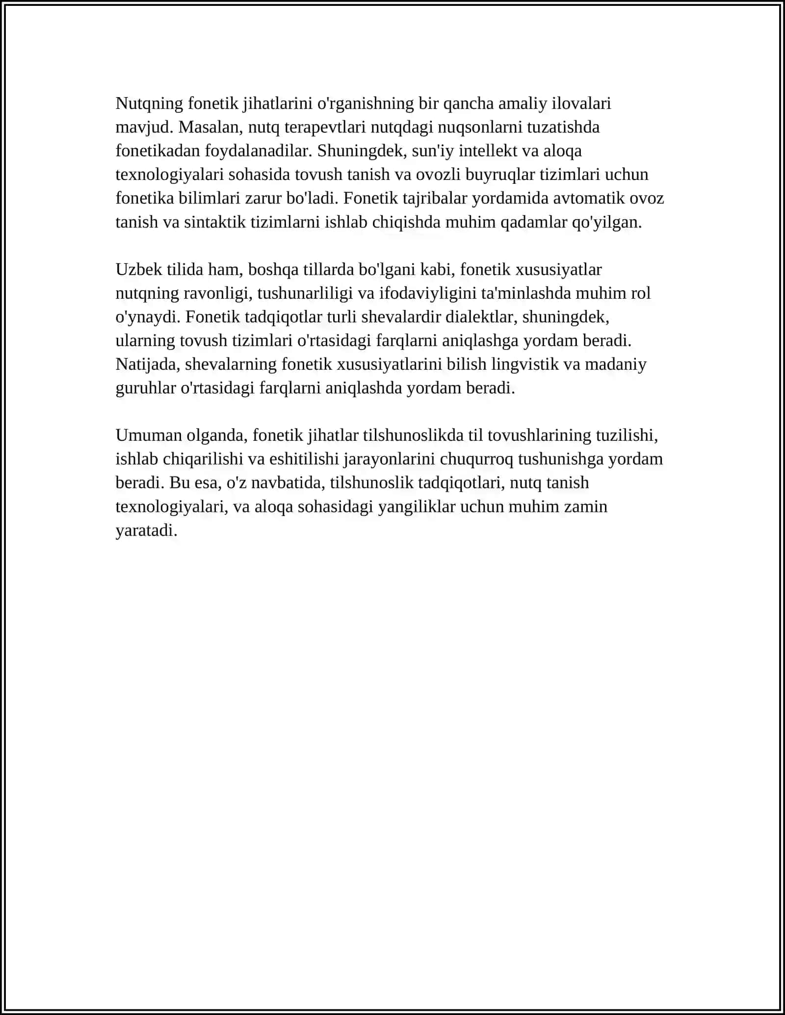 NUQSON TUZILISHINI HISOBGA OLGAN HOLDA TOVUSHLAR TALAFFUZINI KORREKSIYALASH BO'YICHA ISTIQBOL ISH REJA TUZISHNI TEXNOLOGIYALARINI O‘RGANISH 4