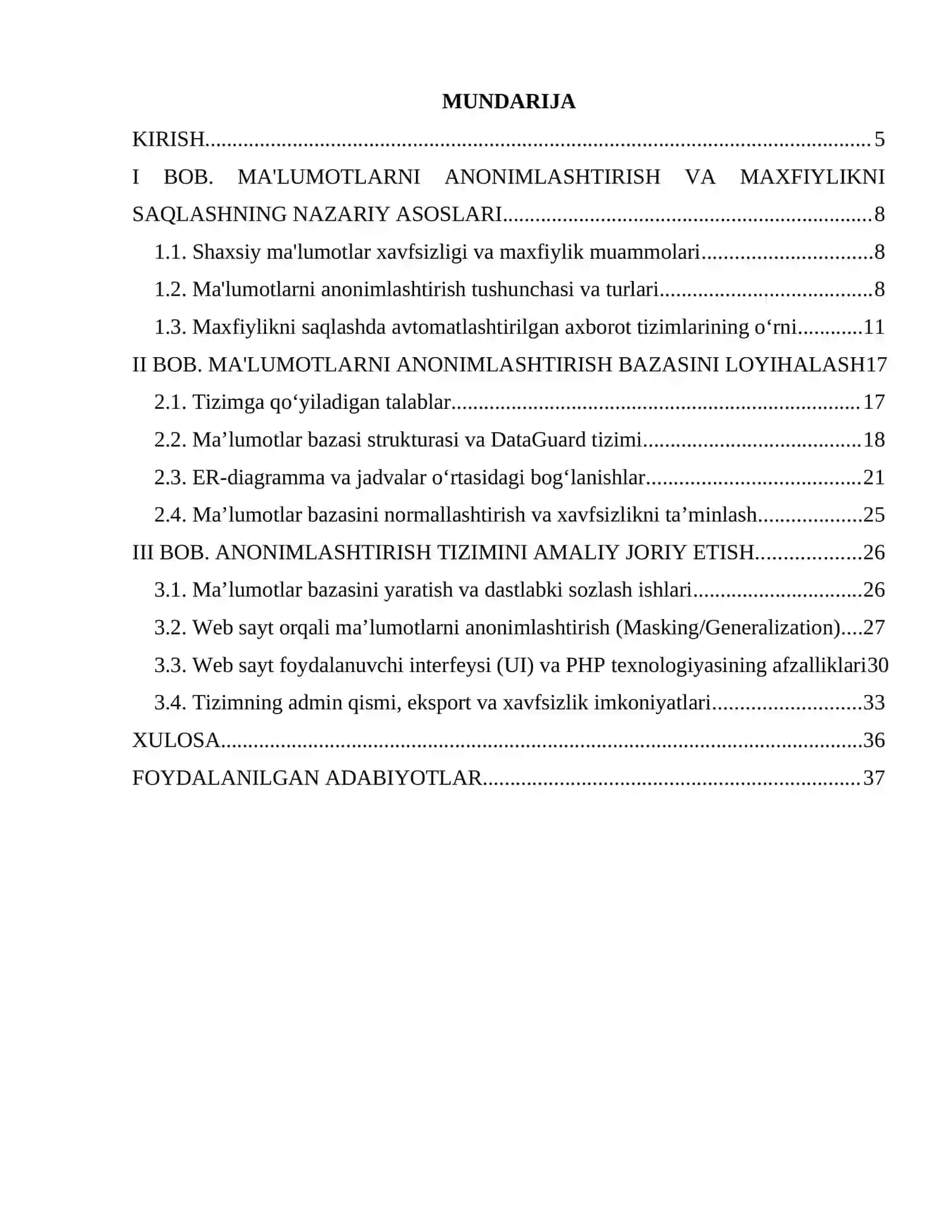 Ma'lumotlarni anonimlashtirish va maxfiylikni saqlash usullari 4