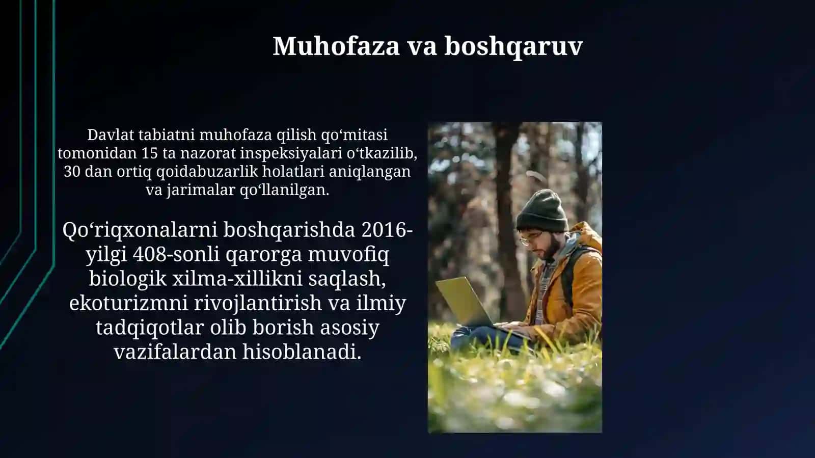Milliy bog' haqida umumiy ma'lumot 4