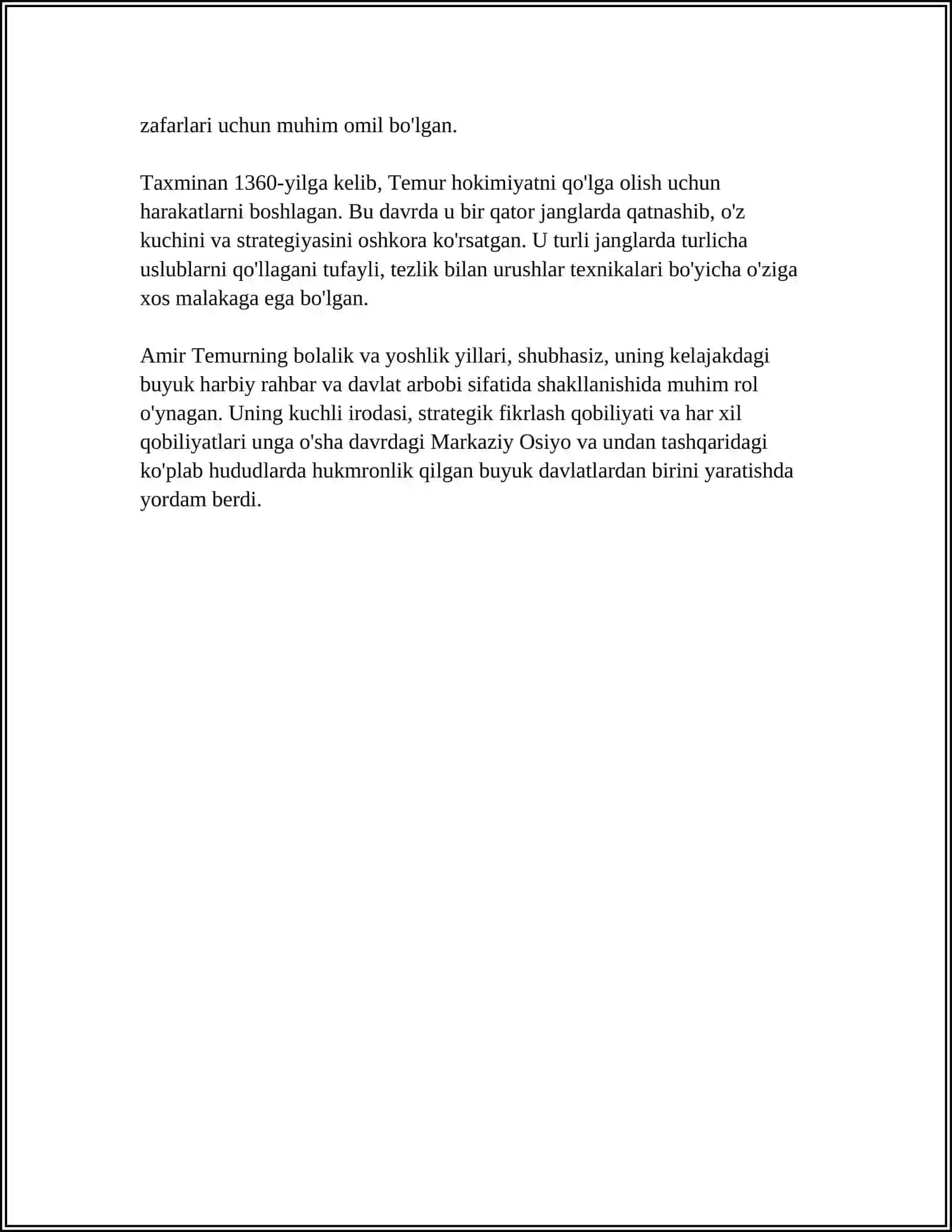 AMIR TEMUR 4