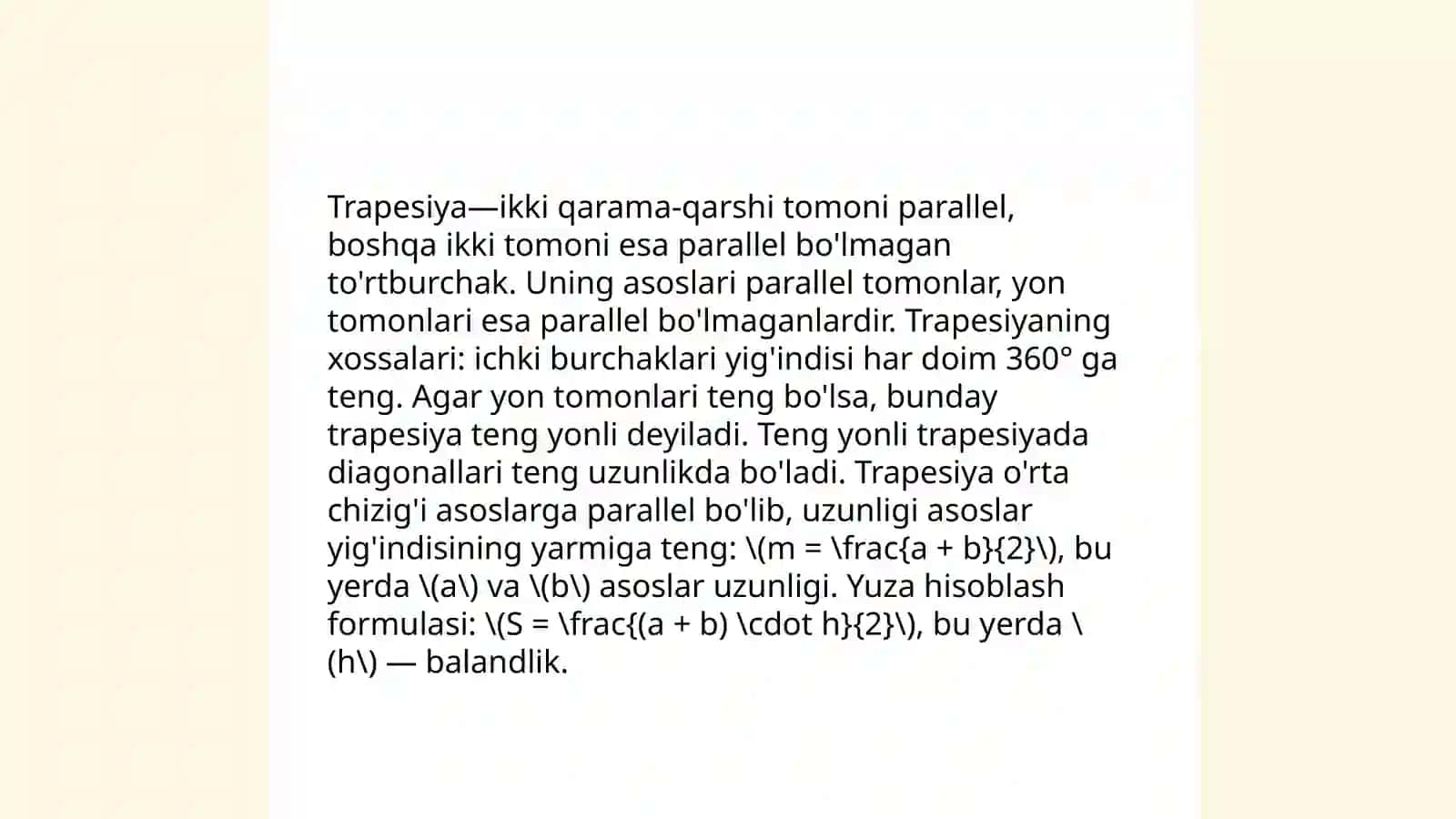 Trapetsiya 4