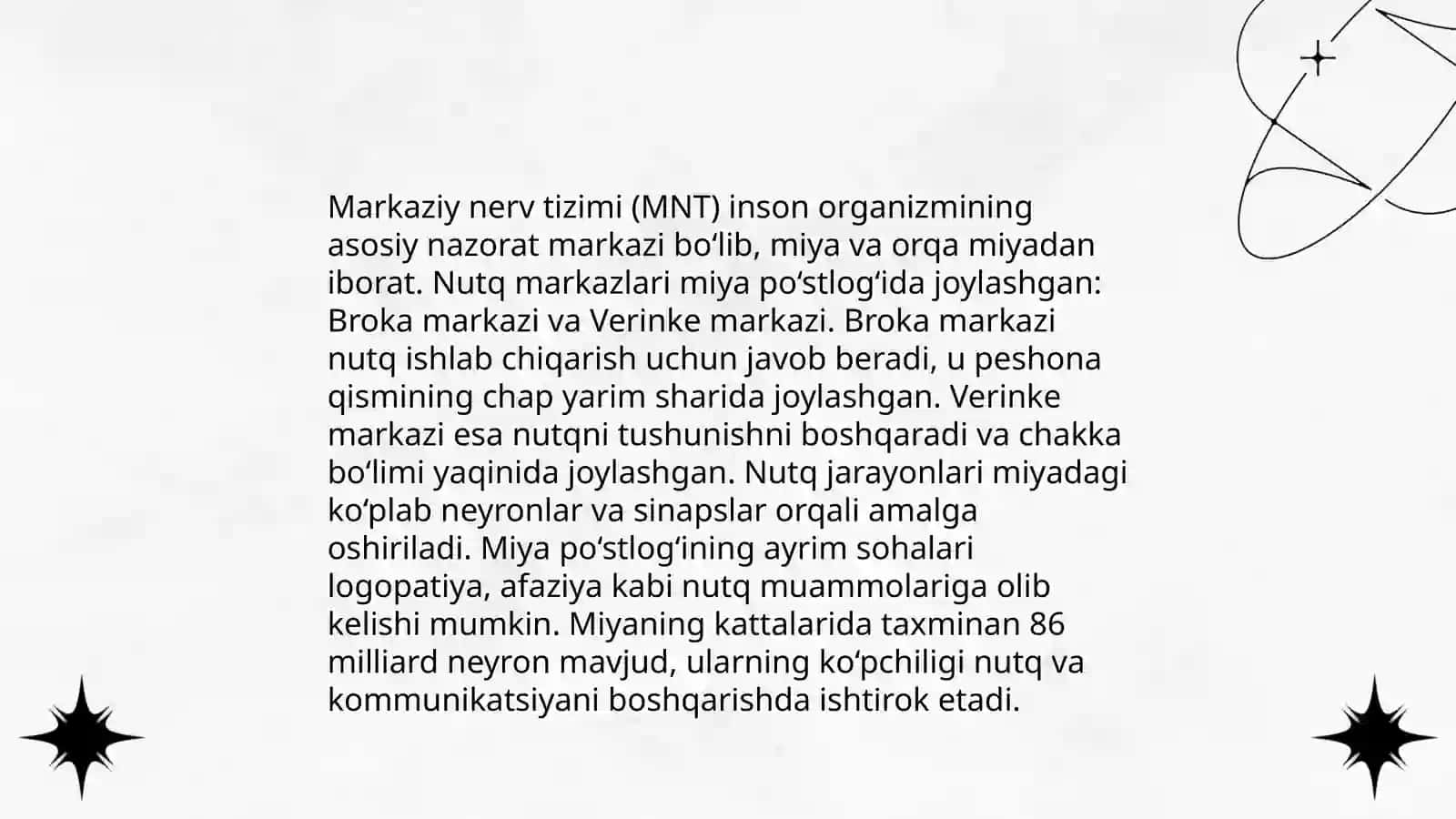 Nutq analizatorining markaziy va periferik qism faoliyati 4