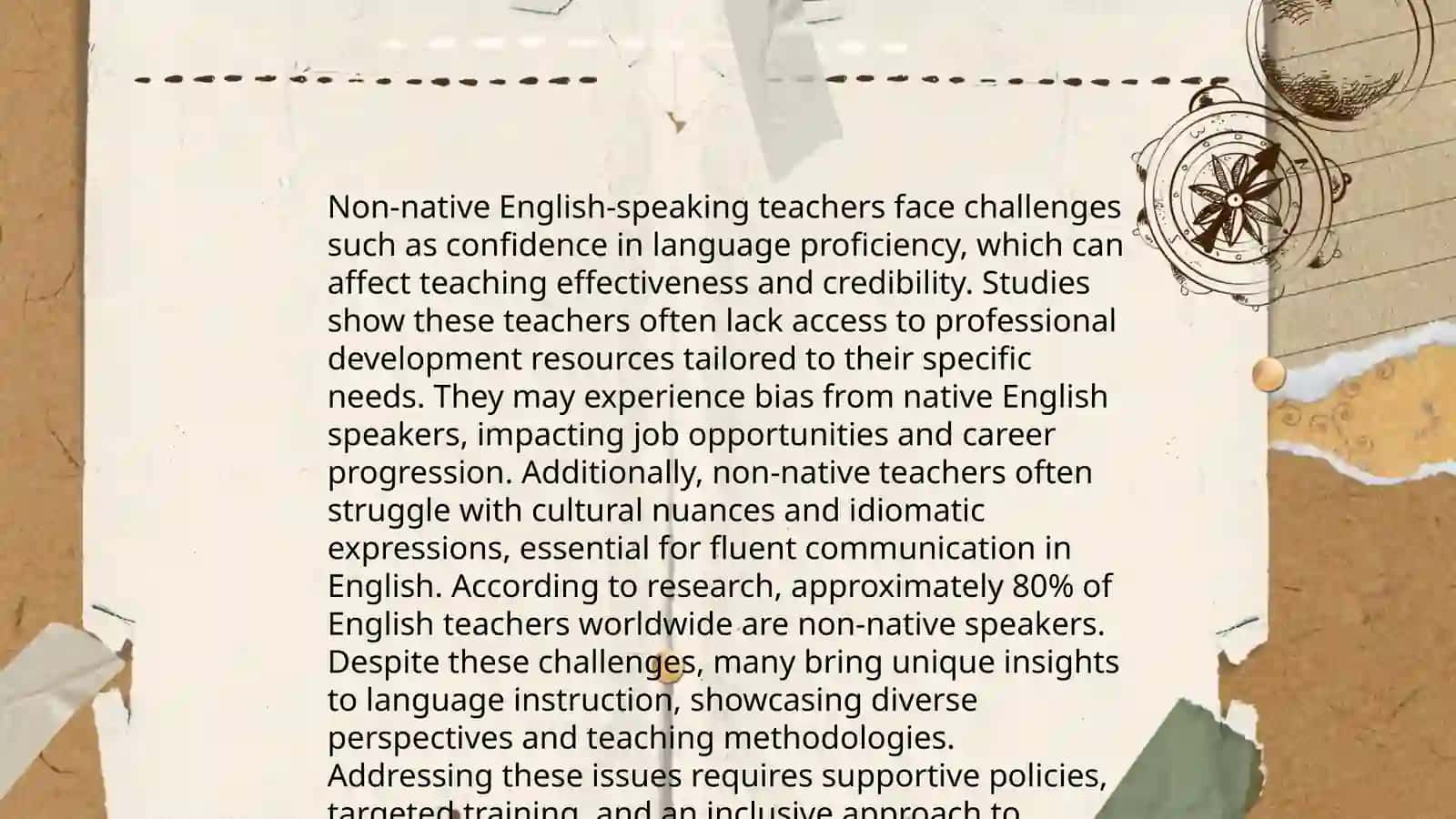 When the teacher is not a native speaker 4