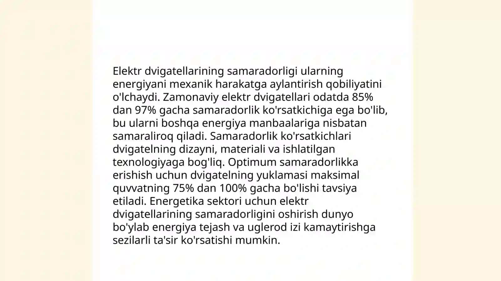 Suv chiqarish qurilmalarining elektr jixozlari, elektr yuritmalari va energetik ko‘rsatkichlari 4