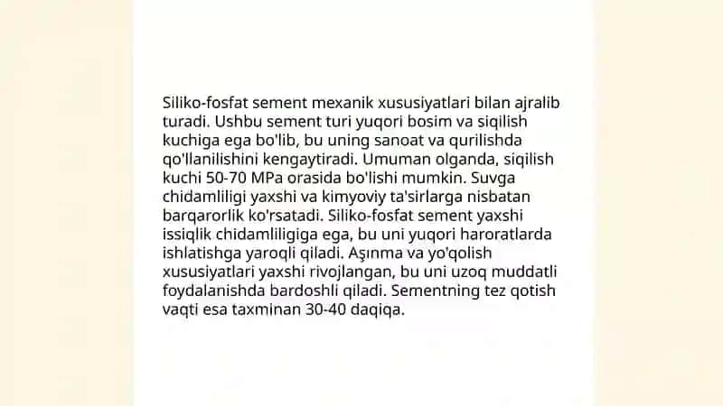 Siliko-fosfat sement 4