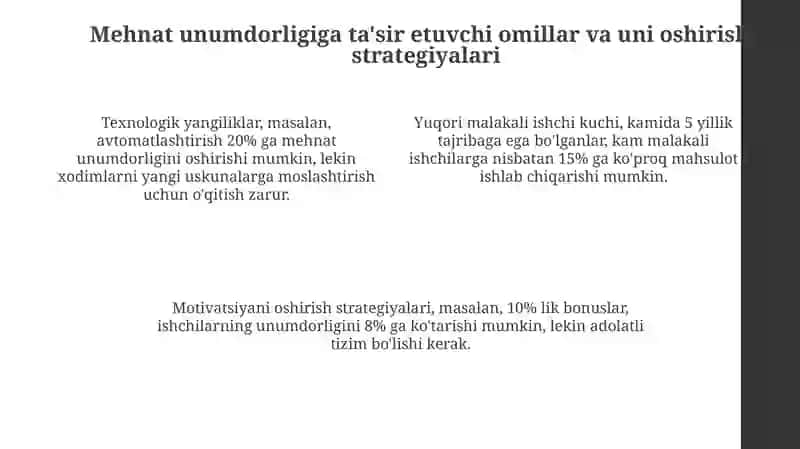 Oilaviy korxonalarda mehnat unumdorligi va ish haqi 4