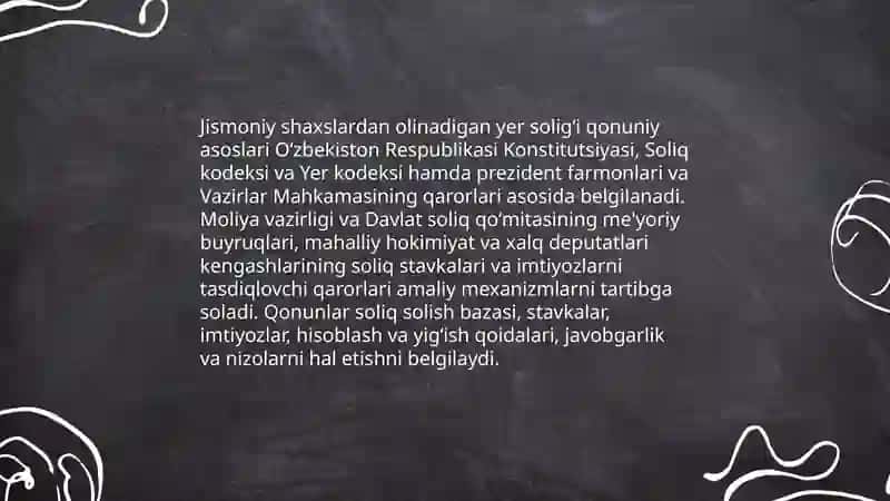 Jismoniy shaxslardan olinadigan yer soligʻi 4