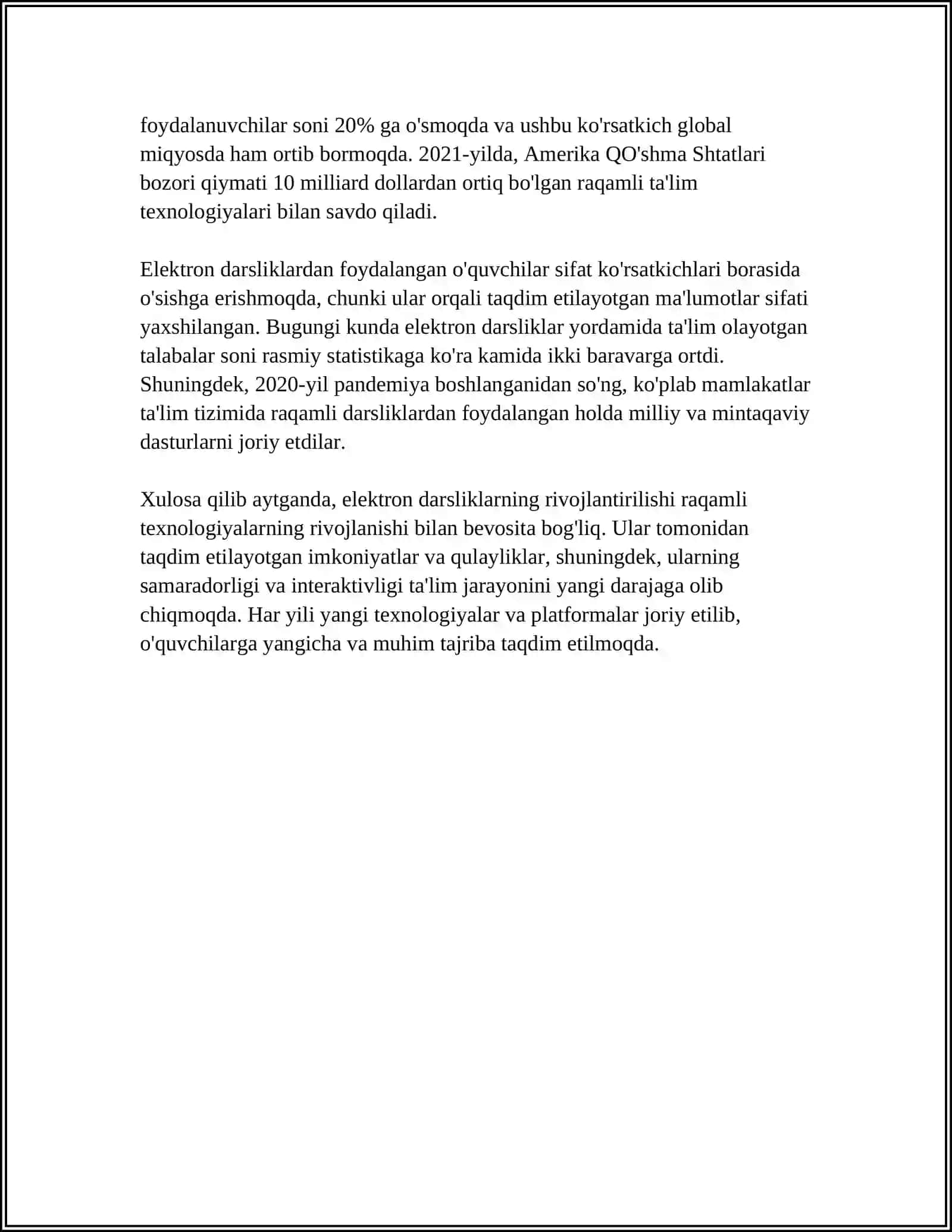 ELEKTRON DARSLIKLAR VA ULARNING TURLARI 4