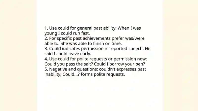 Modal verbs 4