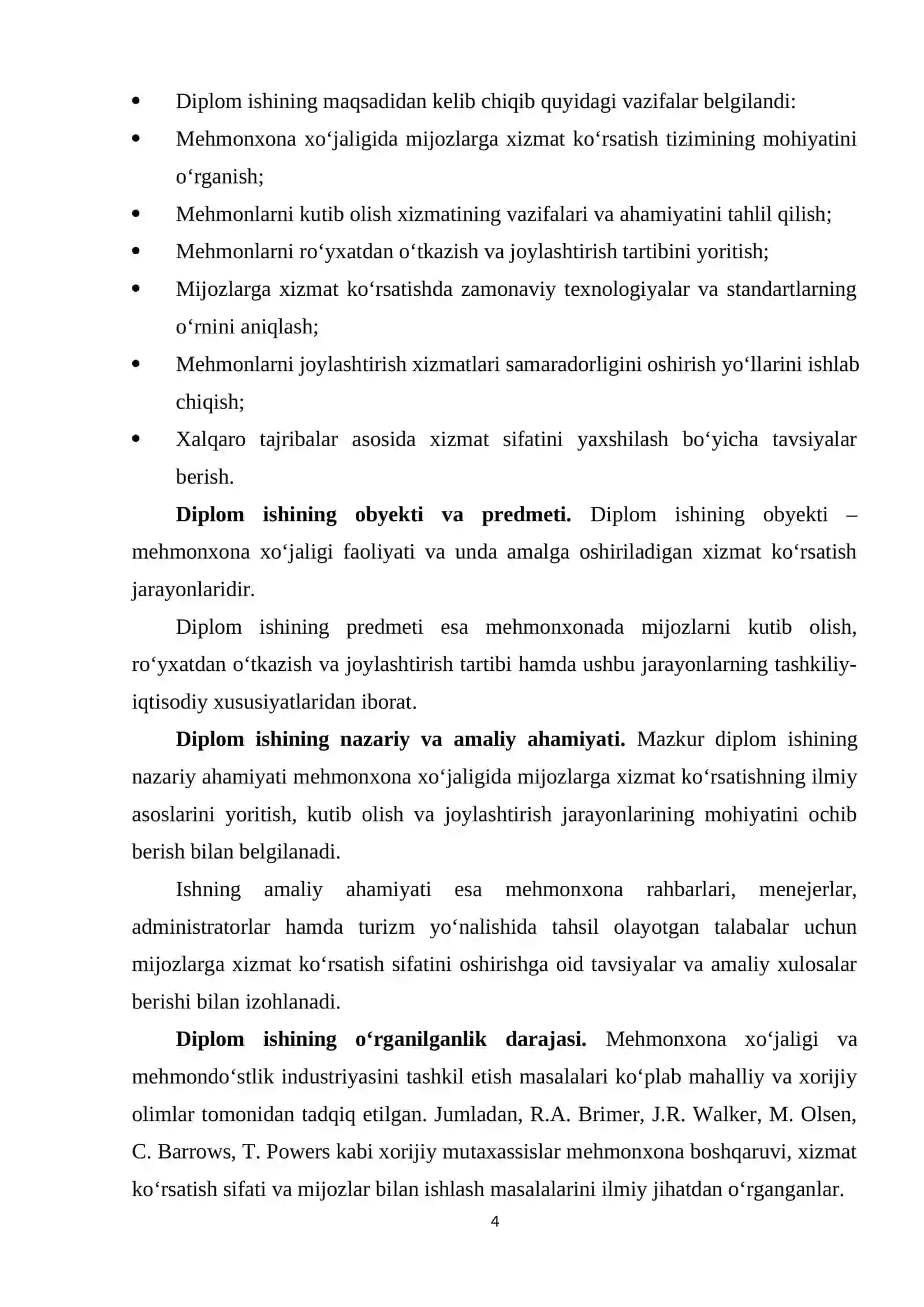 Mehmonxonada mijozlarni kutib olish va joylashtirish tartibi 4