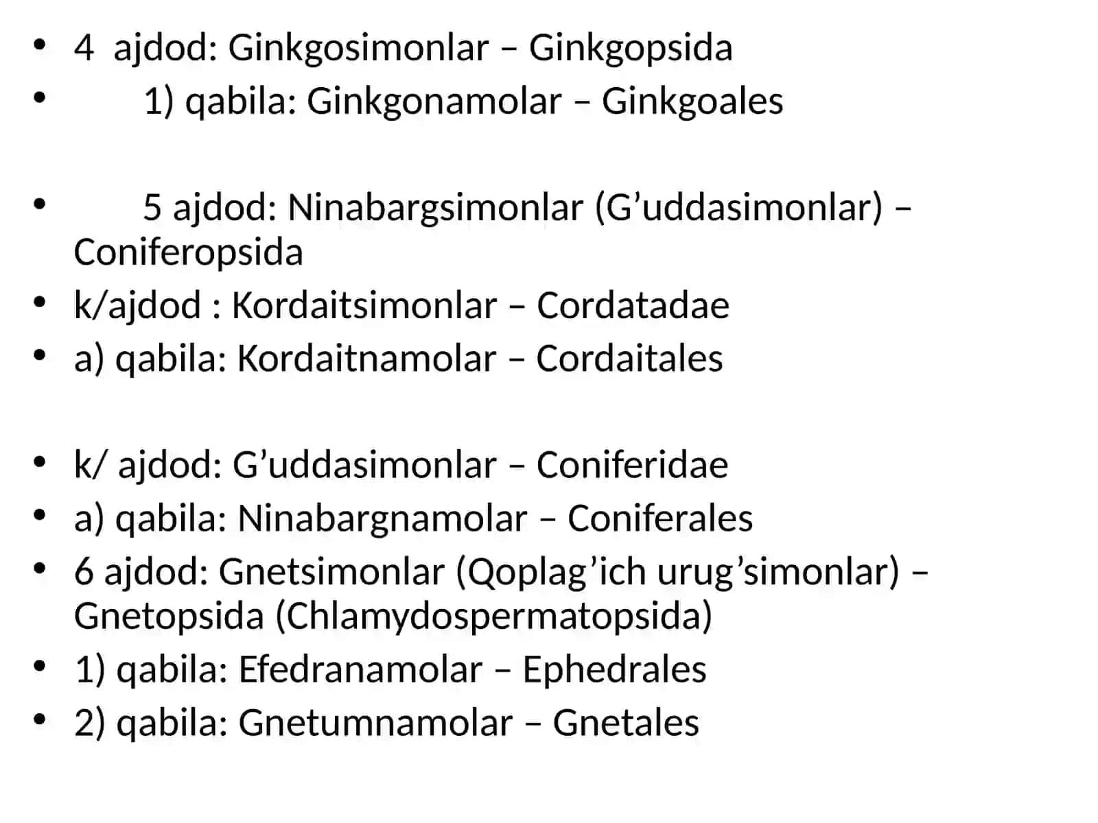 Ochiq va yopiq urug‘li o‘simliklar, ularning qishloq xo‘jaligida ahamiyati 4