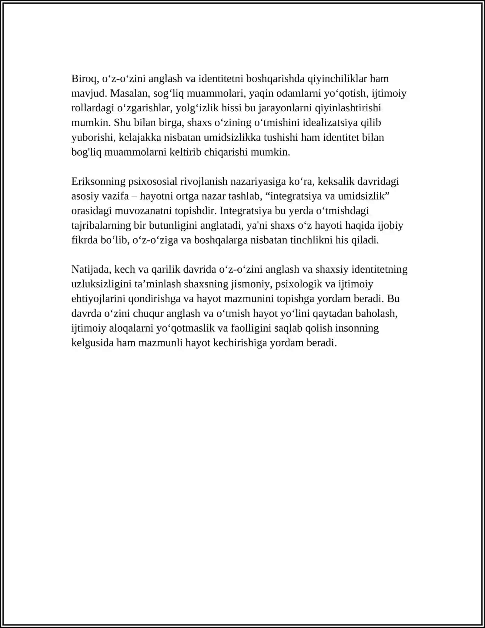 KECH VA QARILIK DAVRIDA OʻZ-OʻZINI ANGLASHNING RIVOJLANISH XOSSALARI 4
