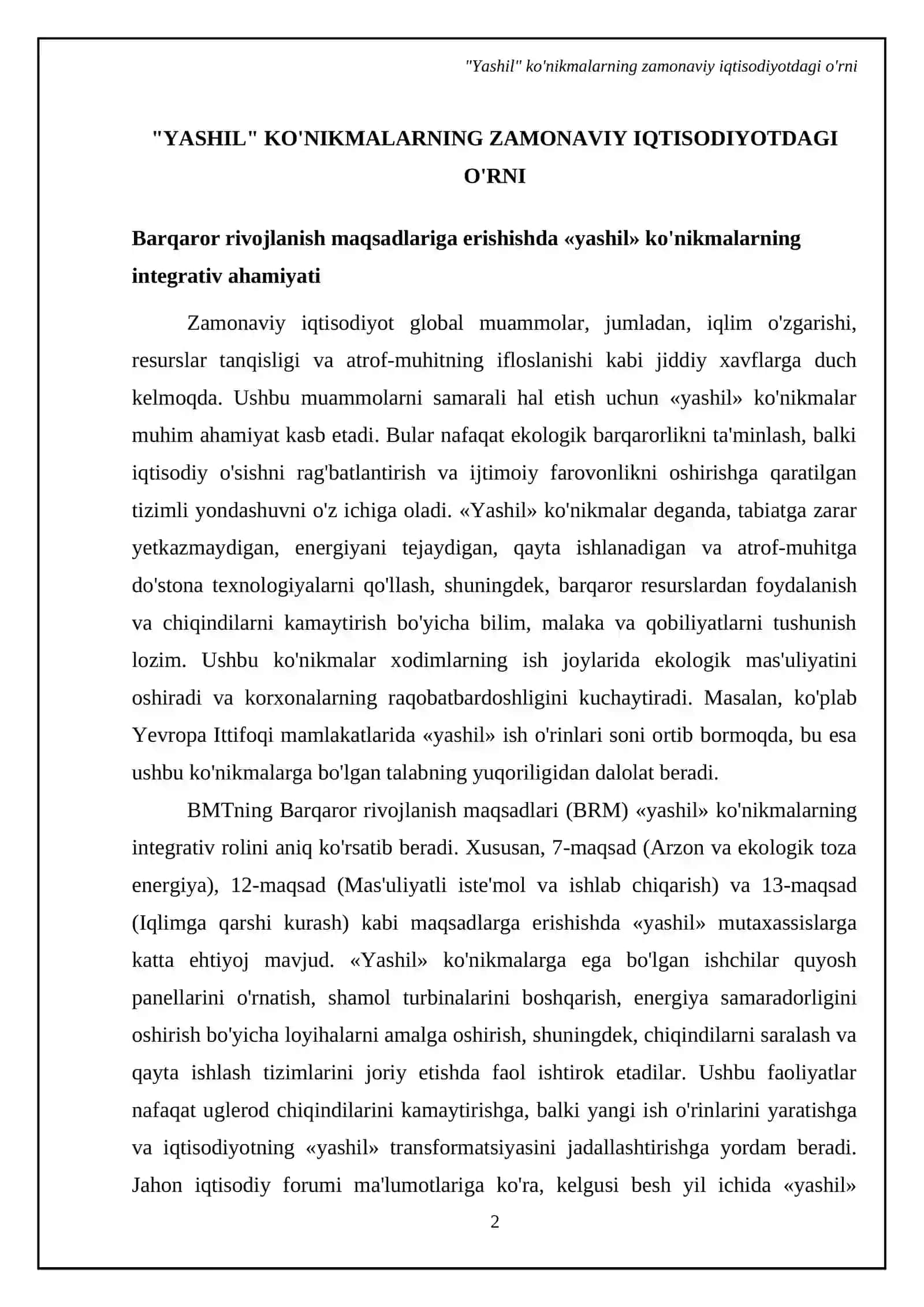 "Yashil" ko'nikmalar va uning foydali jihatlari 4