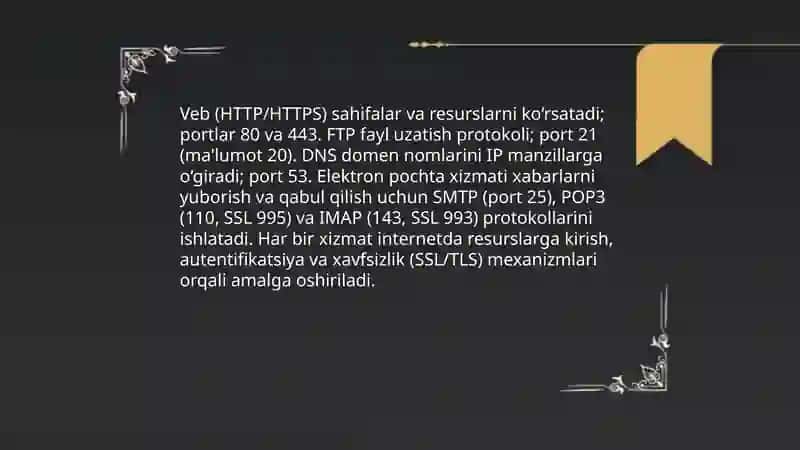 Internet va internet xizmatlari.Elektron pochta xizmatlari 4