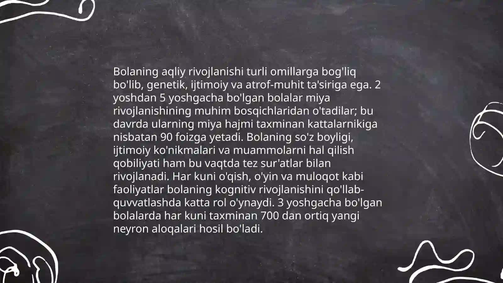 Bolaning rivojlanish sohalari.Kompetinsiyalari 4