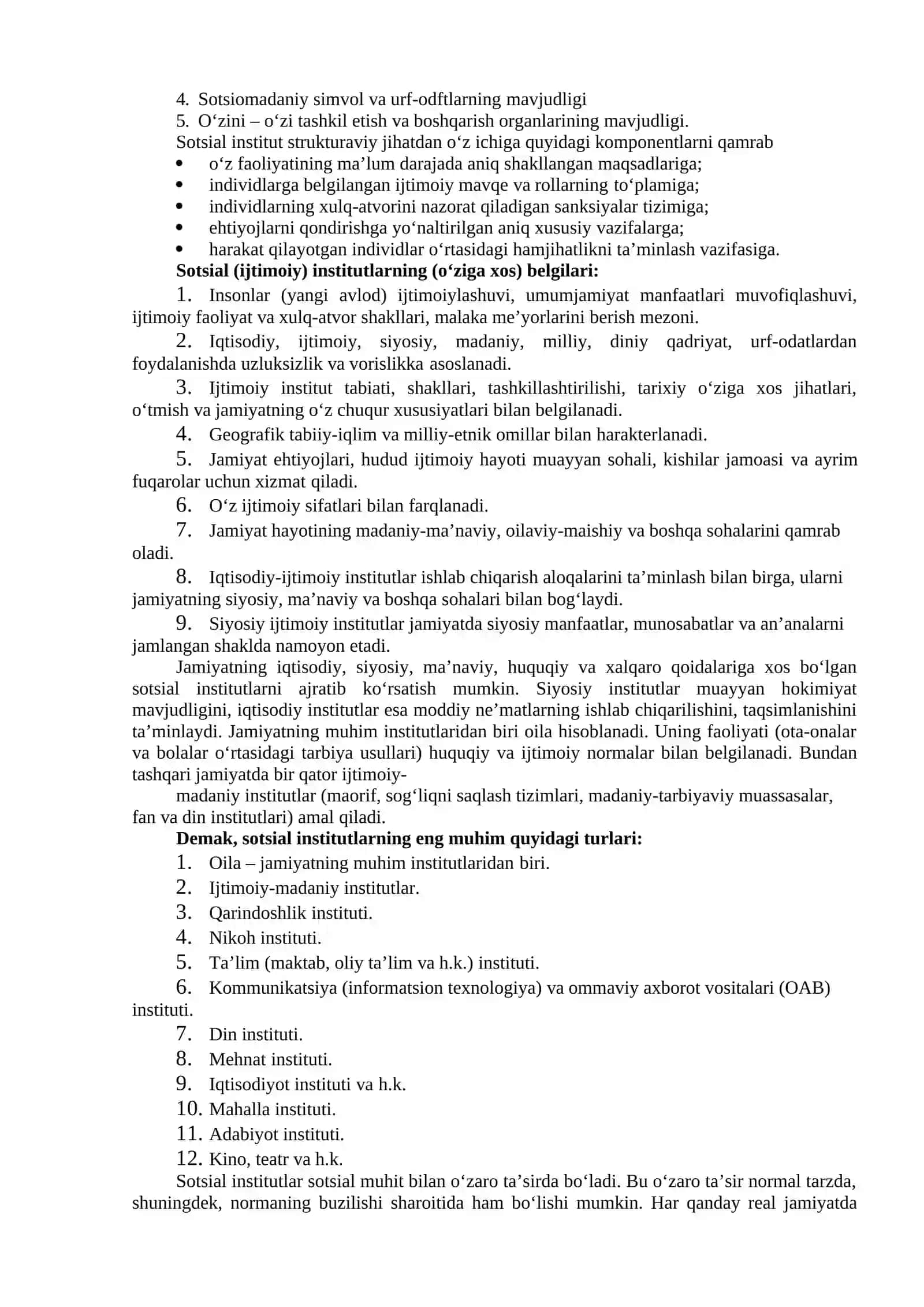 IJTIMOIY GURUHLAR VA IJTIMOIY INSTITUTLAR 4