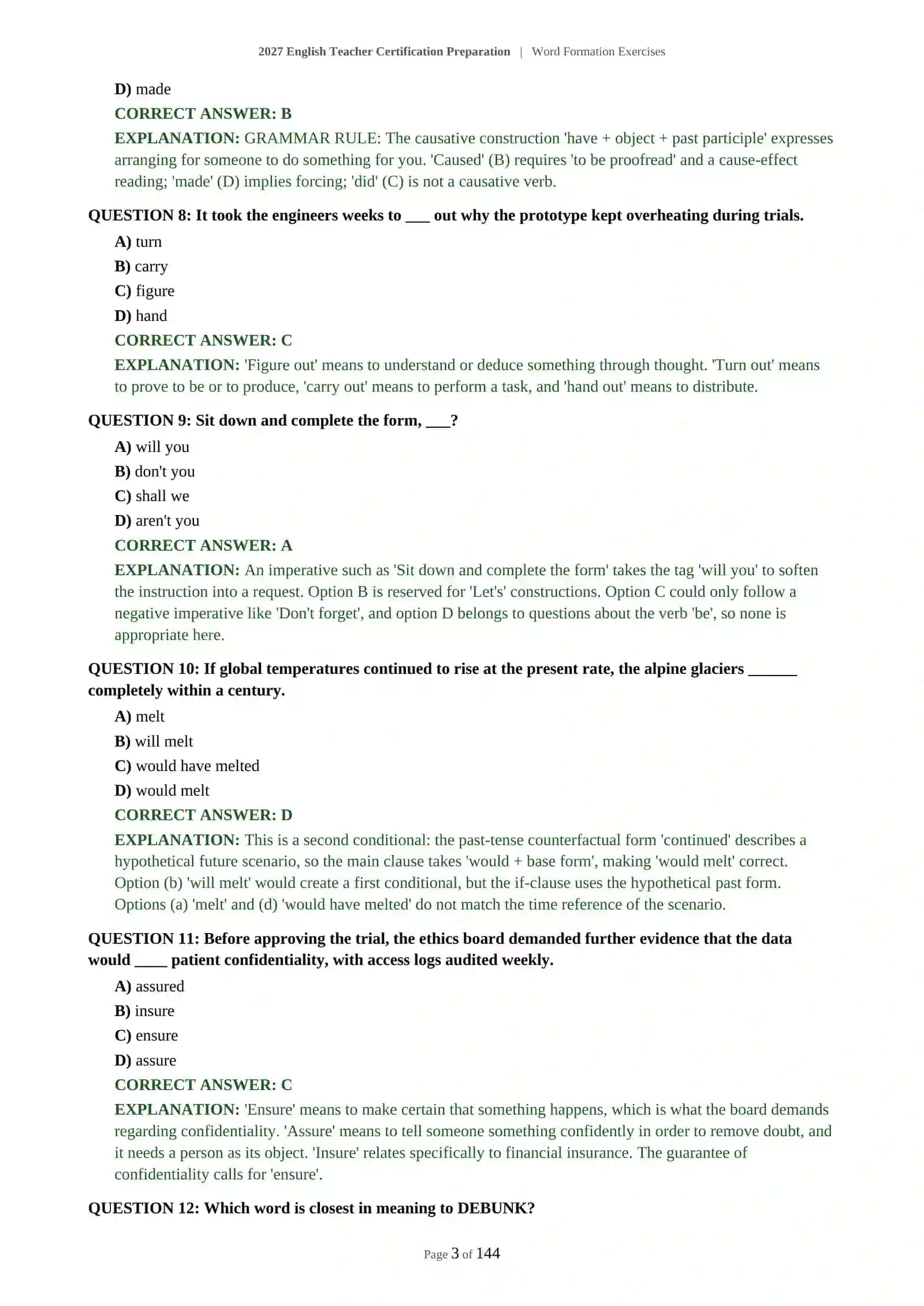 WORD FORMATION EXERCISES 4