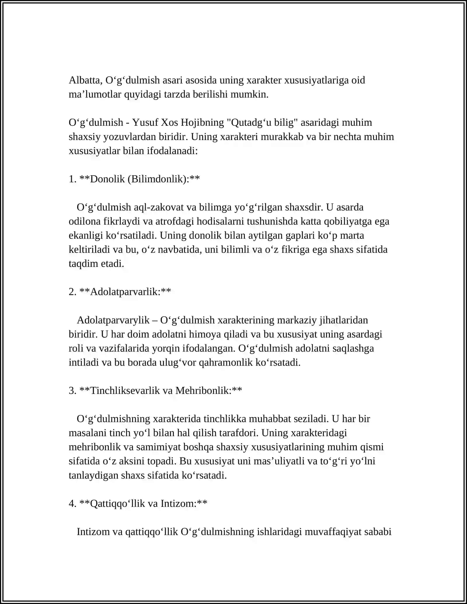 OʻGDULMISH OBRAZI TALQINI 4