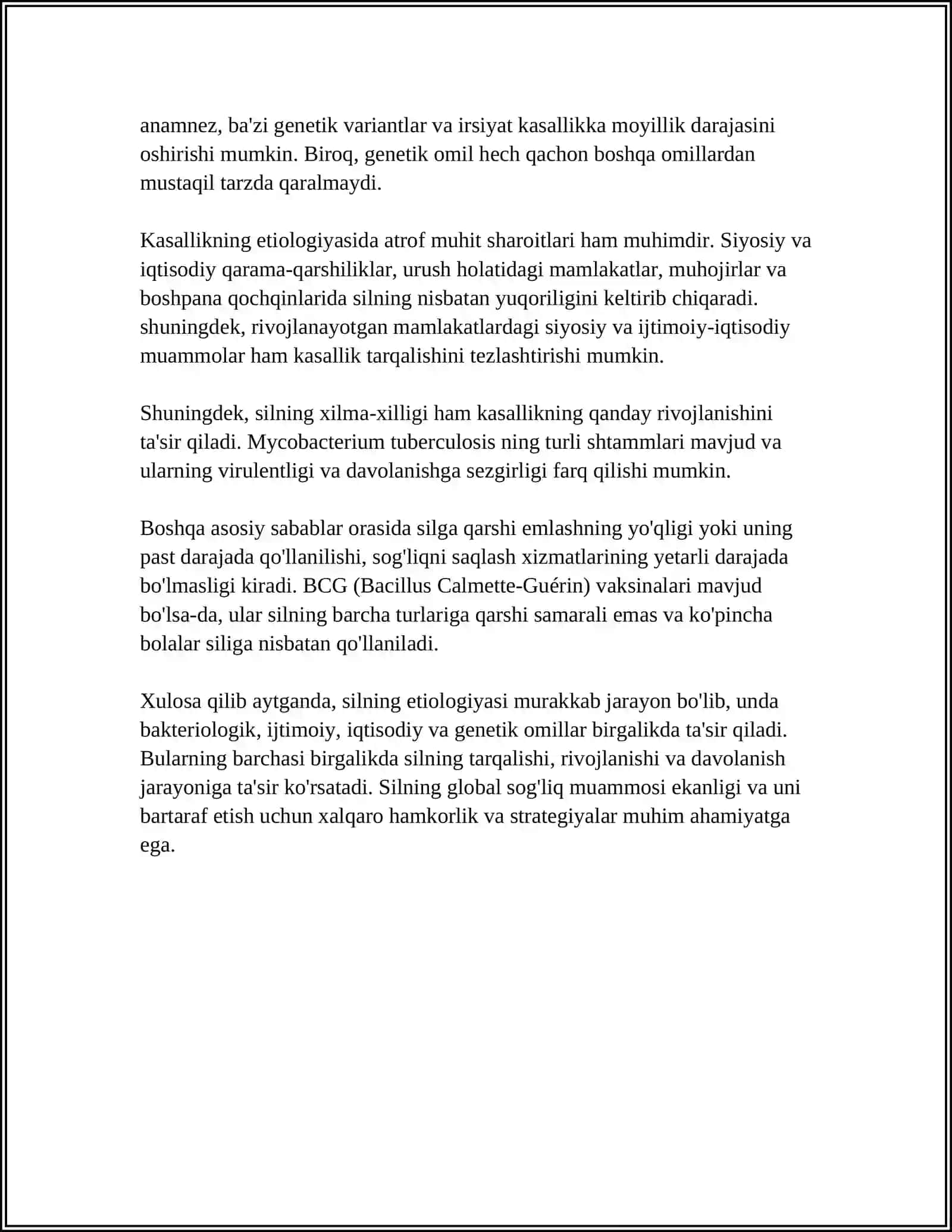 SIL ETIOLOGIYASI PATOGENEZI MORFOLOGIYASI YOSHLARDA VA KATTALARDA FARQ ASORATI DAVOSI 4