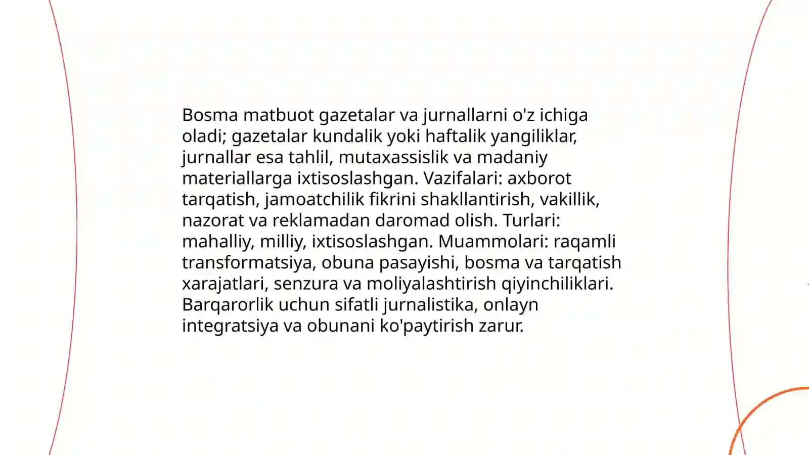 Ommaviy axborot vositalari 4