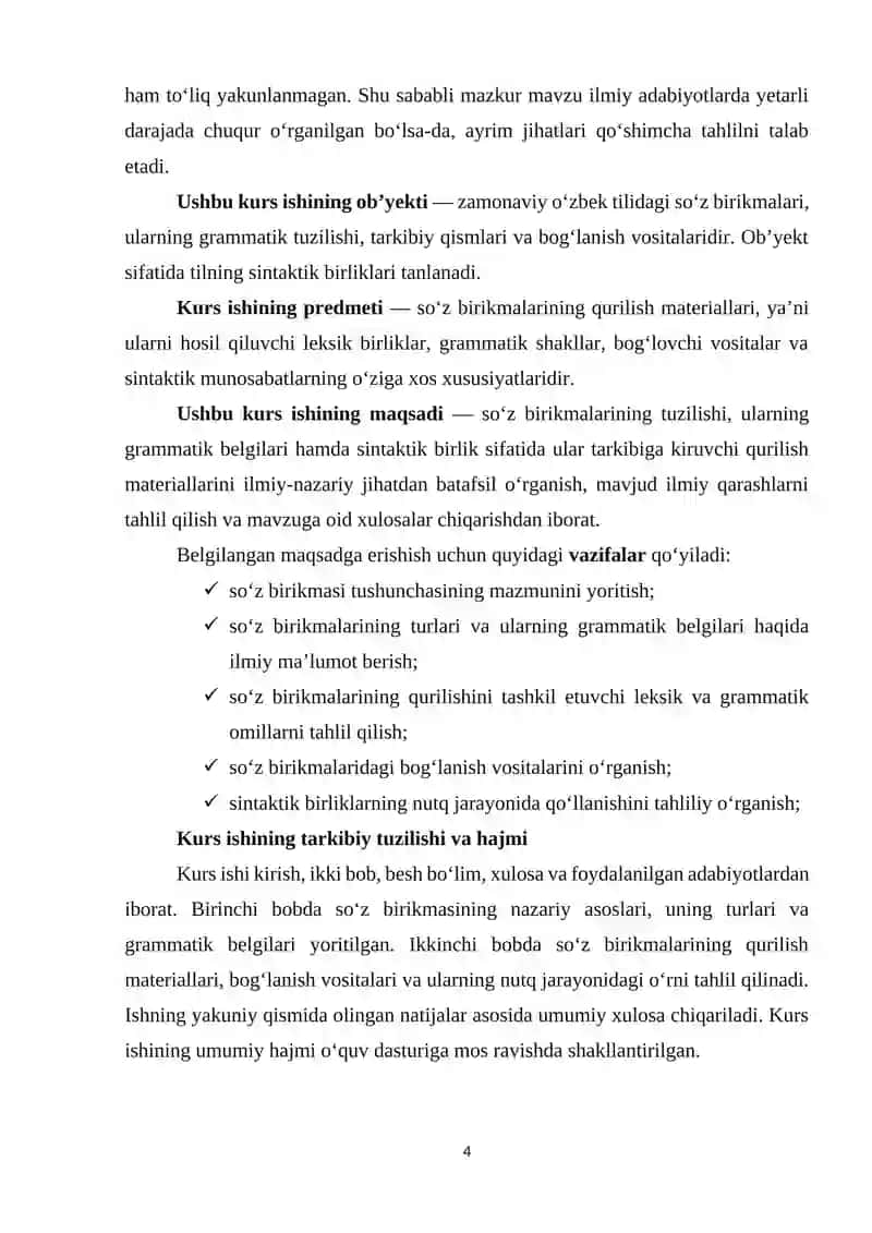 Soʻz birikmalari va ularning qurilish materiallari 4