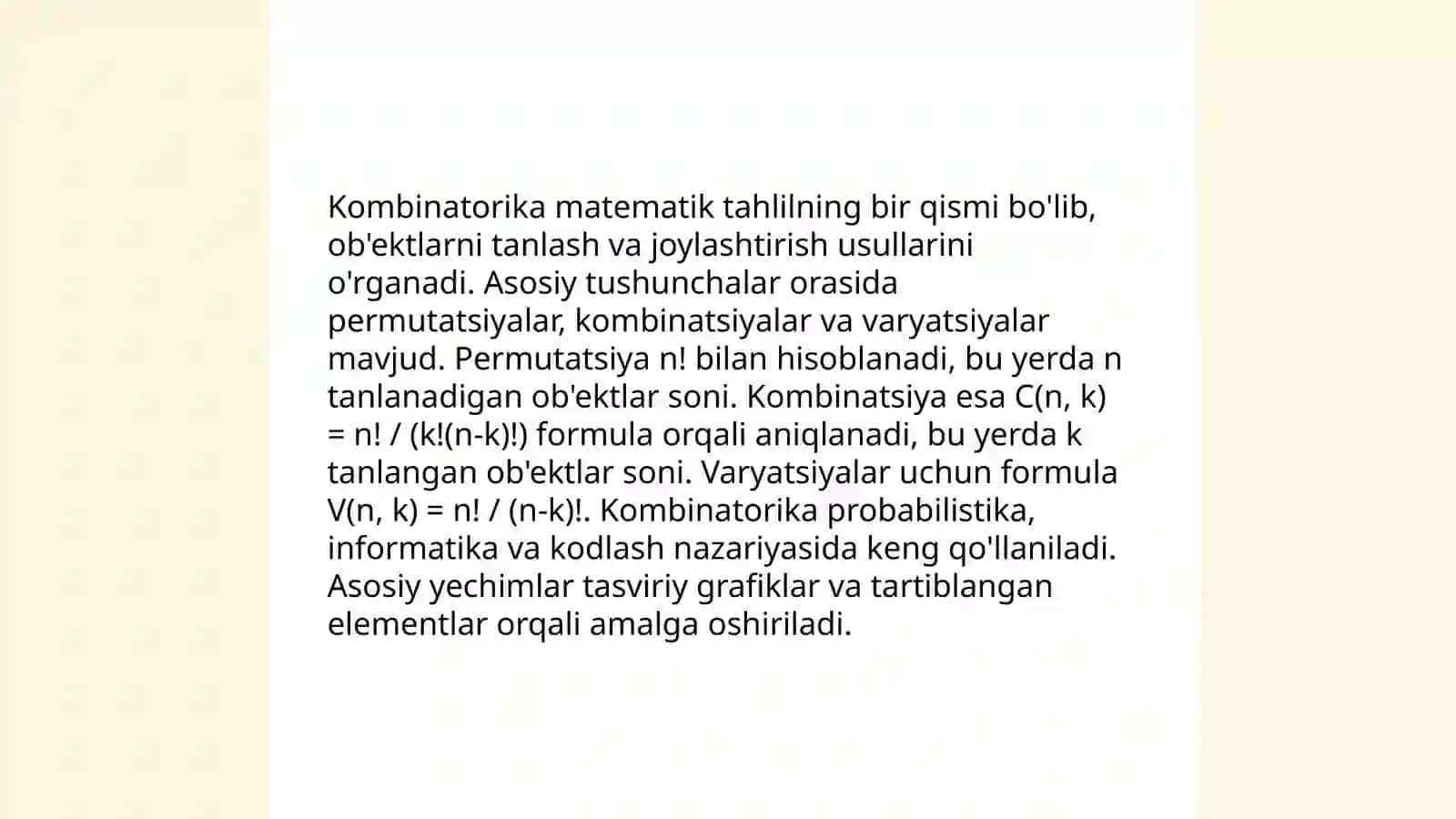 Kombinatorika elementlari 4