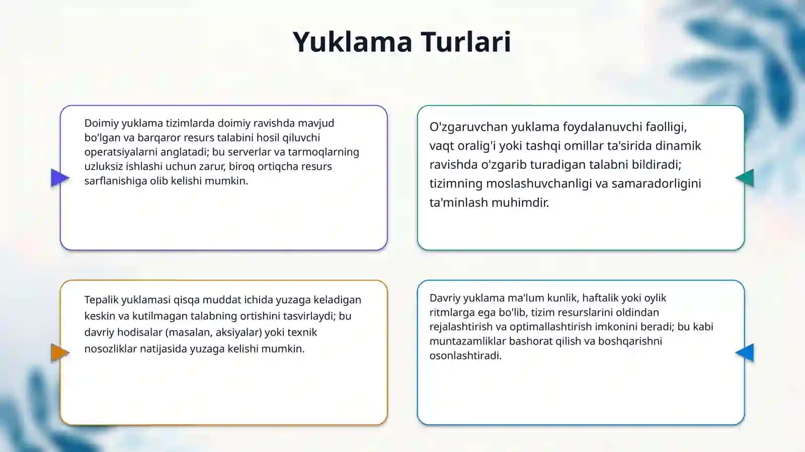 Yuklamalar 4