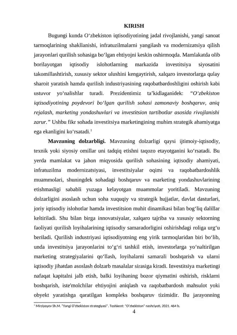 Qurilishda inverstitsiya marketingninig vazifalari va usullari 4