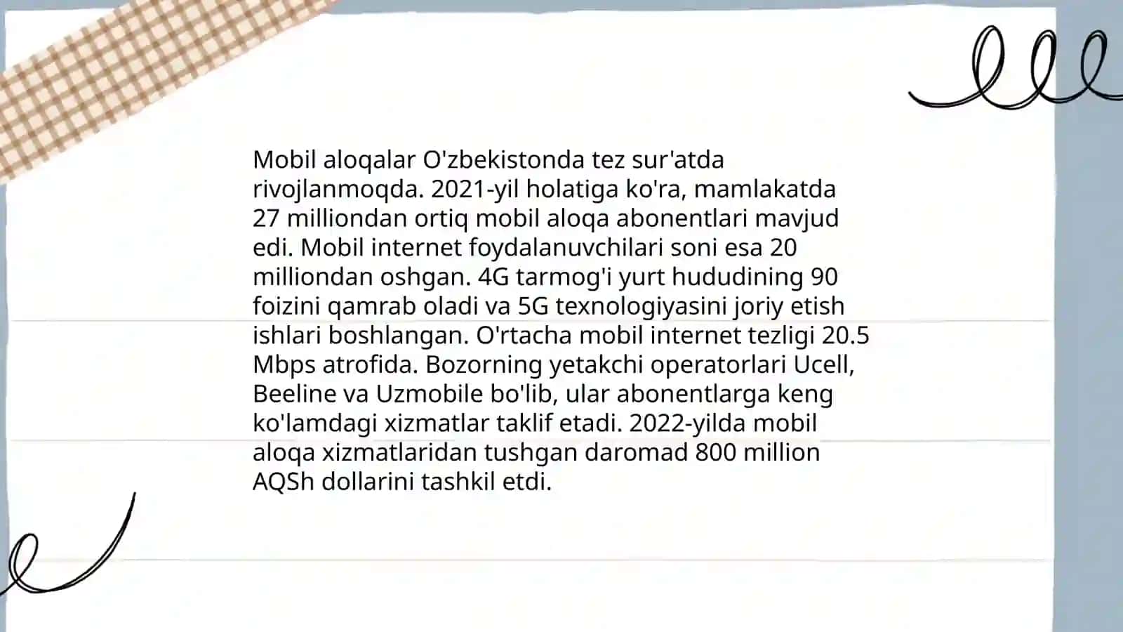 Tarmoq xizmatlarining turlari va vazifalari 4