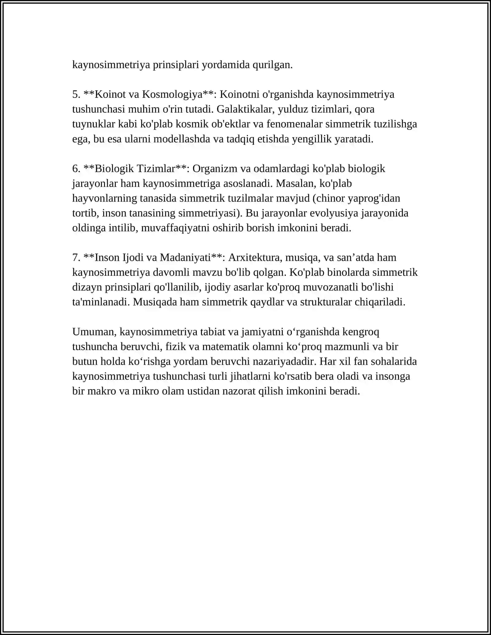 KAYNOSIMMETRIYA KONSEPSIYASI 4