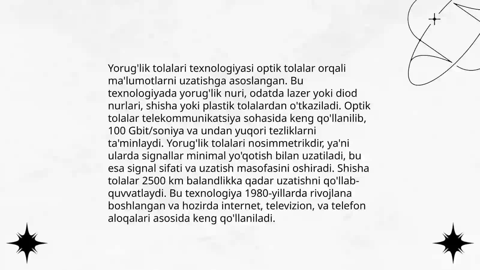 Optik tolali tizimlar 4