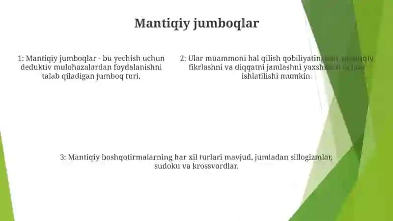 Mantiqiy Tafakkurni Oshiruvchi Mashg‘Ulot Turlari 4