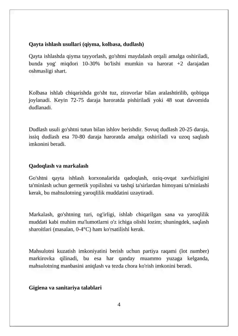 Go'sht korhonalari haqida umumiy tushuncha 4