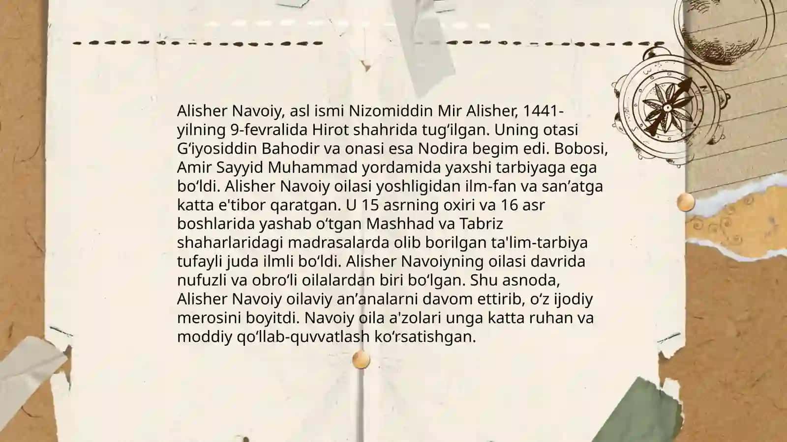 Alisher Navoiy hayoti 4