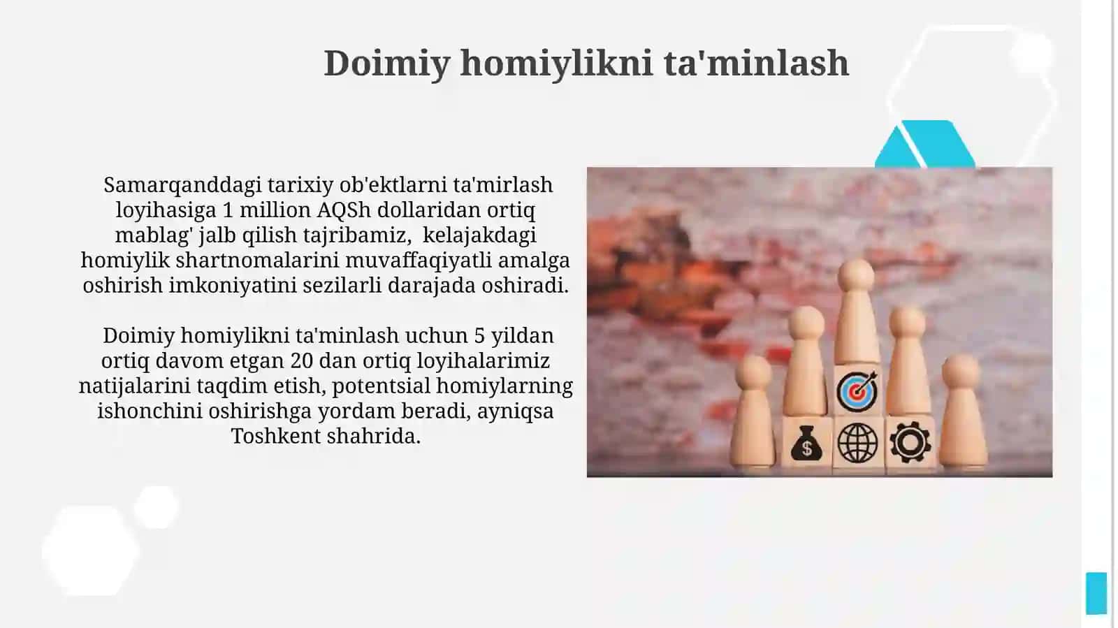 Homiylik mablagʻlarini jalb etish va tasarruf etish 4