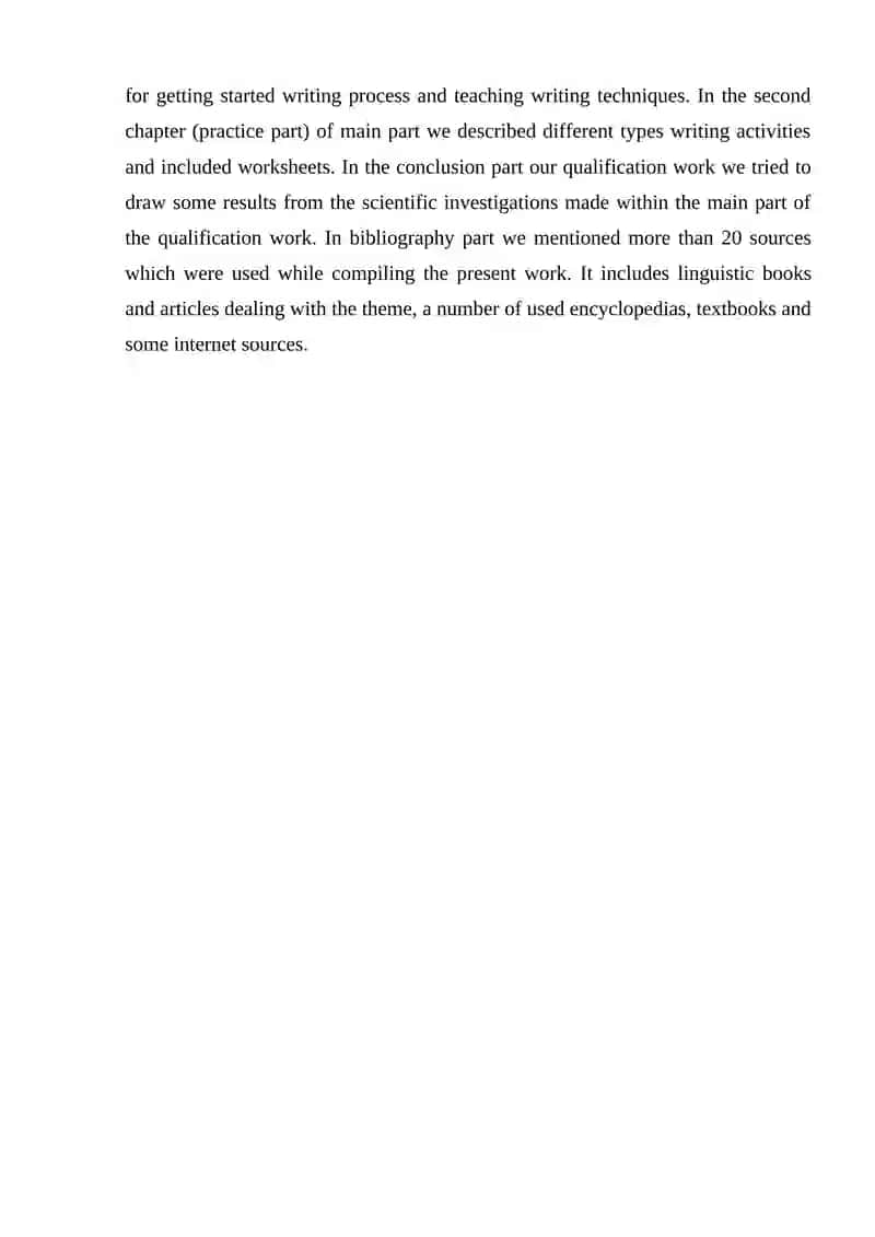 Teaching Writing Skills for Primary Schools 4