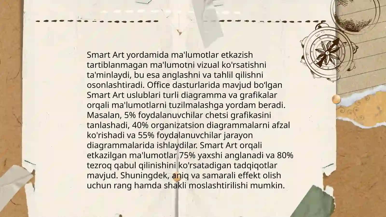 Smart Art ob'ekti. Avtomatlash - tirilgan vositalar va shablonlar 4