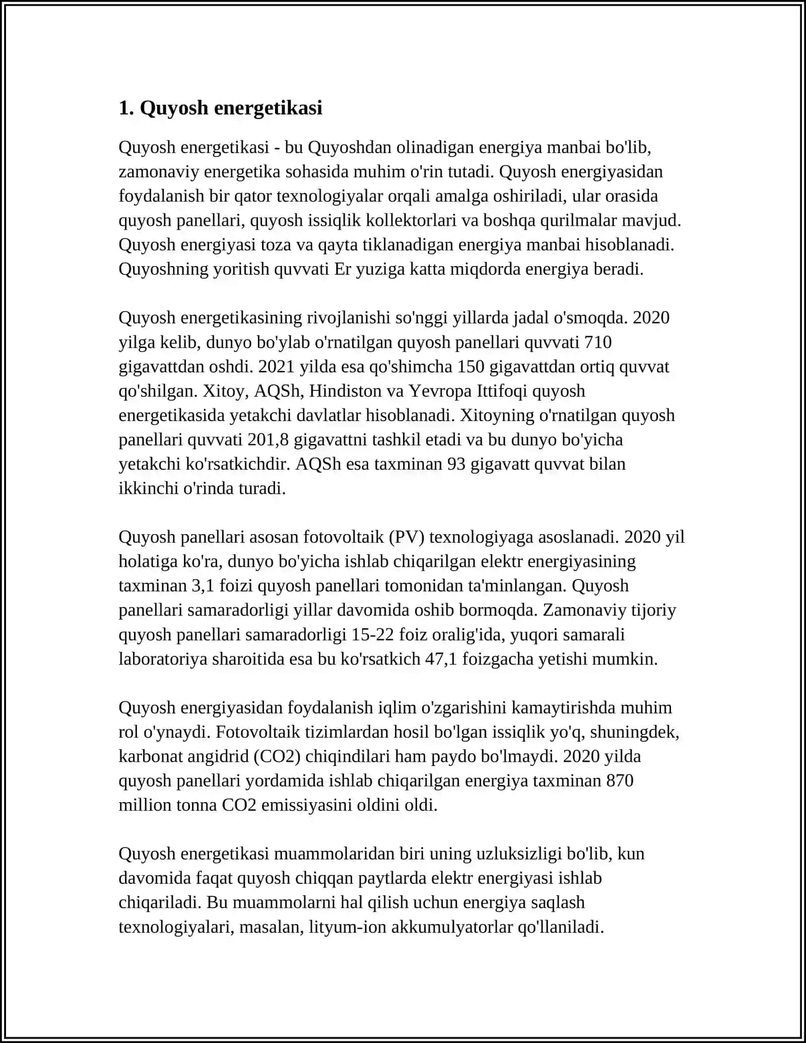 Quyosh Energetikasi 4
