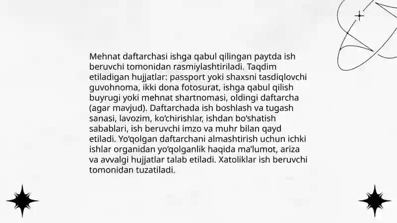 Ishga kirish hujjatlari 4