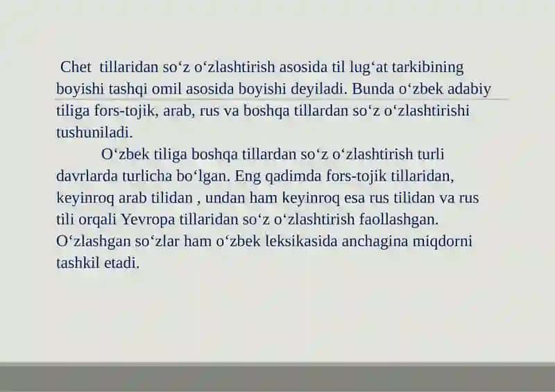 SO'ZLARNING BOYIB BORISH MANBALARI 4