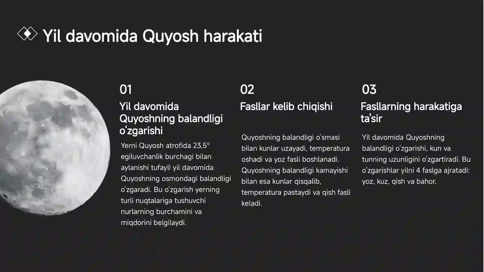Yil Fasllari: Quyosh, Oy Tutilishi 4
