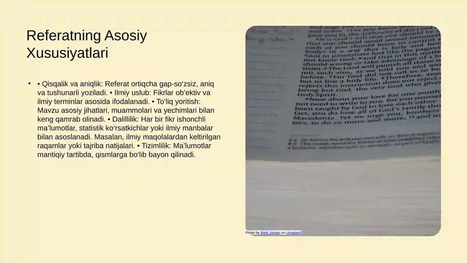 Akademik yozuvning asosiy janrlari (referat, taqriz, analitik taqriz,ilmiy hisobot) 4