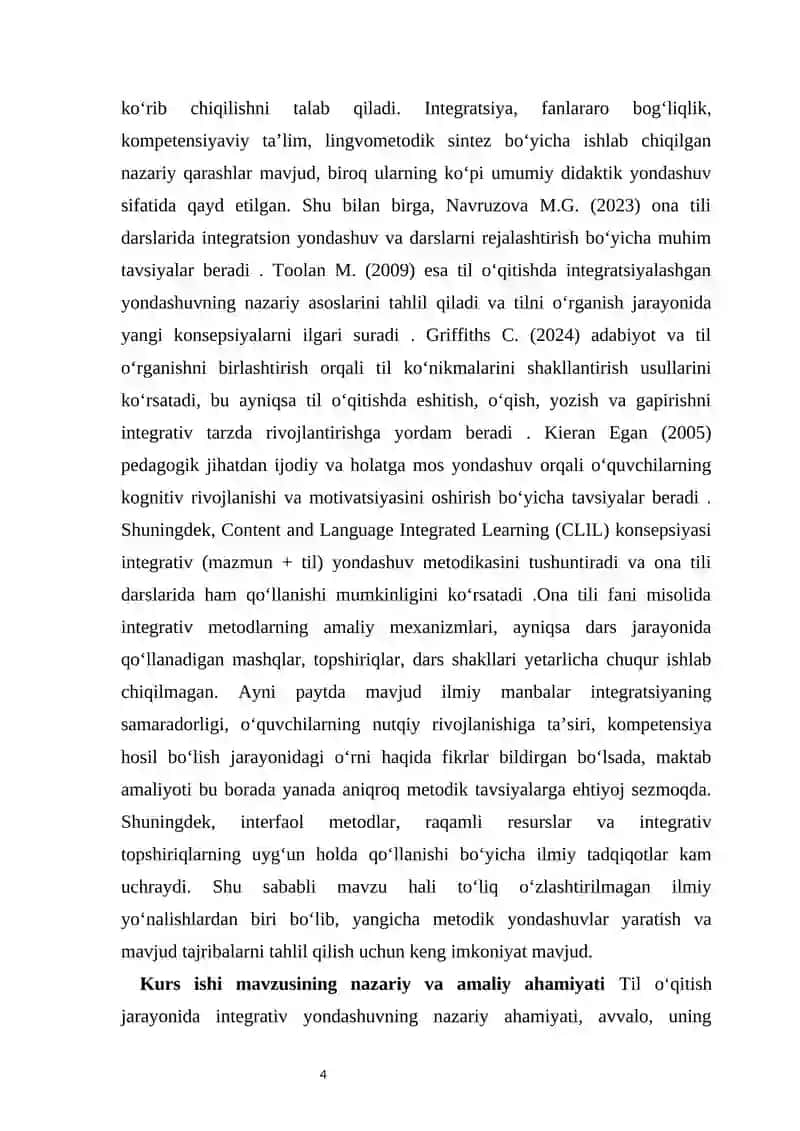 Til o‘qitish metodikasida integrativ yondashuv 4