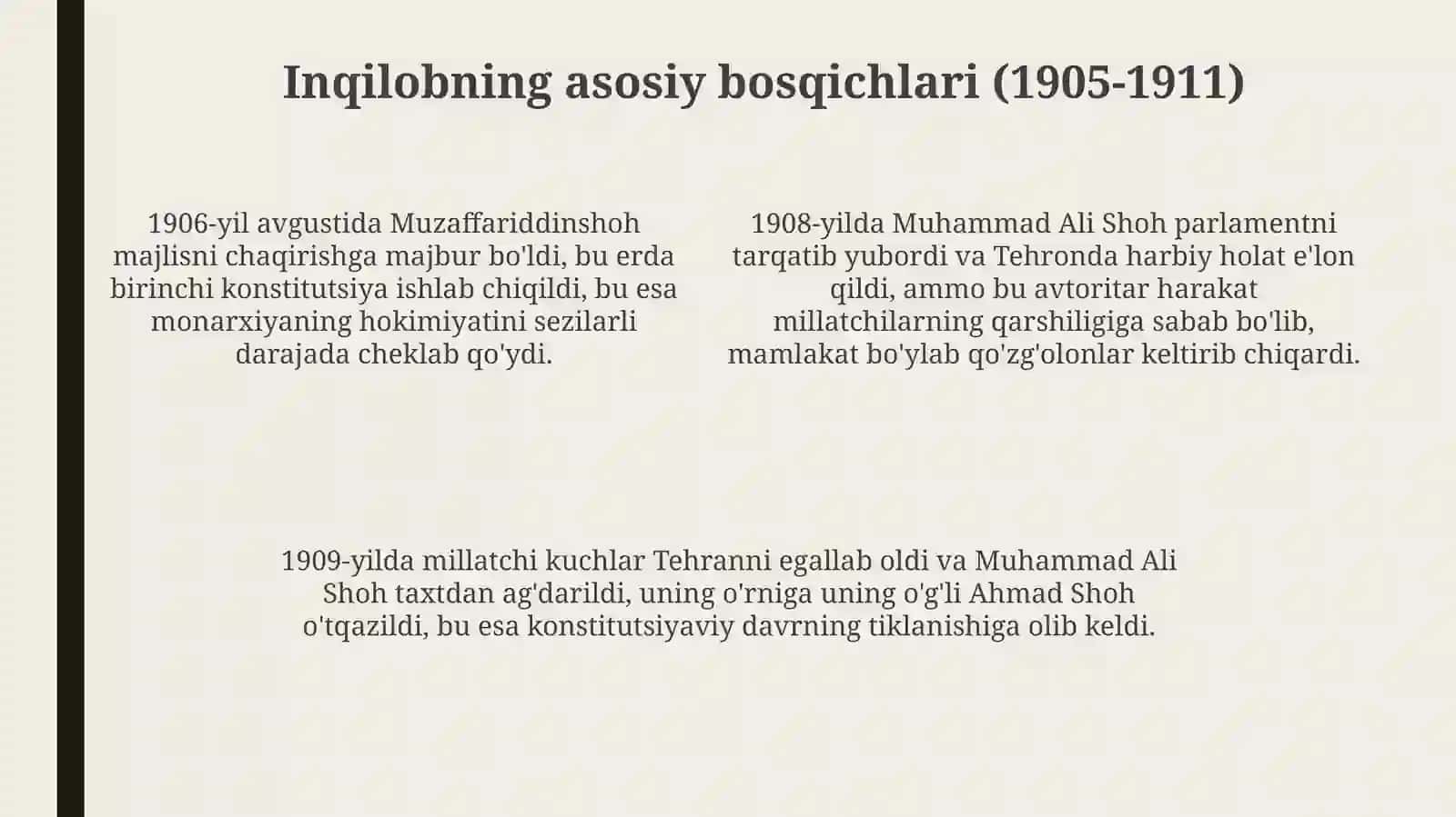 1905-1911 yillardagi Eron inqilobi 4